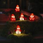 3 LED-es Mikulás és 2 LED-es hóember, beltérre és kültérre