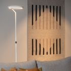 Fehér fém állólámpa, Celeste, 21 W, 2700 K LED, kosketushimmentimellä