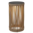 Taupe műanyag újratölthető állólámpa, Pingi, 3 W, 3000 K LED, IP44, 3 fokozatban szabályozható