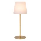 Arany műanyag újratölthető kültéri asztali lámpa, Tyon, 2 W, 2700 K LED, IP65, kosketushimmentimellä
