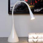 Fehér fém íróasztal lámpa, Zozy, 3 W, 3000 K LED, kosketushimmentimellä