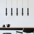 Fekete alumínium függőlámpa, Margary, 4,2 W, 2700 K LED