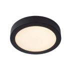 Fekete alumínium plafon lámpa, Brice, 15 W, 3000 K LED, IP44