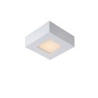 Fehér alumínium plafon lámpa, Brice, 8 W, 3000 K LED, IP44