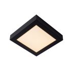 Fekete alumínium plafon lámpa, Brice, 22 W, 3000 K LED, IP44