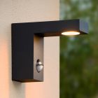 Antracit alumínium mozgásérzékelős kültéri fali lámpa, Texas, 6 W, 3000 K LED, IP54