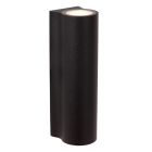 Fekete alumínium fel le fali lámpa, Akra, 6 W, 3000 K LED, IP54