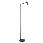 Fekete alumínium újratölthető állólámpa, Stirling, 3 W, 2700 K LED, kosketushimmentimellä