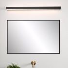 Fekete fém fürdőszoba fali lámpa, Alexa, 13 W, 3000 K LED, IP44