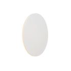 Fehér fém fali lámpa, Eklyps, 8 W, 3000 K LED