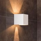 Fehér fém fel le fali lámpa, Axi, 6 W, 2700 K LED, IP54