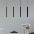 Fekete alumínium függőlámpa, Lorenz, 4 W, 3000 K LED