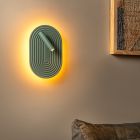 Zöld fa fali lámpa, Carmino, 9,8 W, 2700 K LED, kapcsolóval