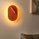 Narancs fa fali lámpa, Carmino, 12 W, 2700 K LED, kapcsolóval