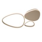 Taupe fém plafon lámpa, Samling, 30 W, white switch LED