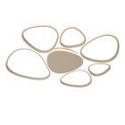 Taupe fém plafon lámpa, Samling, 72 W, white switch LED