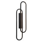 Fekete alumínium fali lámpa, Thelma, 33 W, dim to warm LED