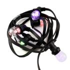 10 méteres fényfüzér 10 RGB izzóval (vezérlővel)
