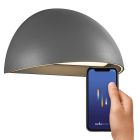 Szürke alumínium okos kültéri lámpa, Arcus Smart, 9,5 W, 2700 K LED, IP54