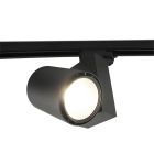 Fekete Bisolux Master B sínre szerelhető spotlámpa, Philips meghajtóval, 4000k, 30W, 36 fok