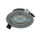 Ezüst alumínium mélysugárzó, Wimke, 5 W, dim to warm LED, IP44