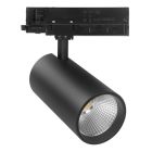Fekete, 3 fázisú sínre szerelhető spotlámpa, Rozina, 10W/20W/30W, , fehér kapcsolóüzemű LED