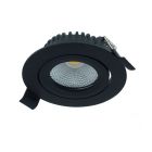 Fekete alumínium mélysugárzó, Wimke, 5 W, RGBW LED, IP54