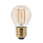 Szabályozható E27 LED lámpa borostyánszínű, 2W, 2000K