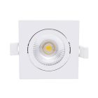 Fehér alumínium mennyezeti lámpa, Loura, 6W, fehér LED kapcsoló, IP65