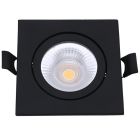 Fekete alumínium mennyezeti lámpa, Loura, 6W, fehér LED kapcsoló, IP65