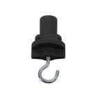 3 fázisú adapter kampóval, fekete, Pro