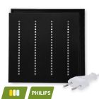 Fekete reluxa LED panel 60x60 - 30W - fehér kapcsoló - UGR <16