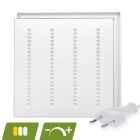 Louvre LED panel 60x60 - 30W - fehér kapcsolóval - fényerőszabályozható - UGR <16
