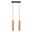 Fa függőlámpa barna, Francina