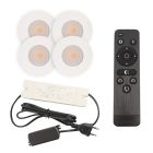 Alumínium terasz beépíthető spotlámpa fehér, Dico, 3 W, 2700 K LED, IP65, távirányítóval