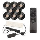 Alumínium terasz beépíthető spotlámpa fekete, Rona, 3 W, 2700 K LED, IP44, távirányítóval