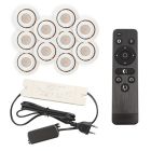 Alumínium terasz beépíthető spotlámpa fehér, Rona, 3 W, 2700 K LED, IP44, távirányítóval