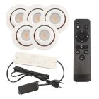 Alumínium terasz beépíthető spotlámpa fehér, Rona, 3 W, 2700 K LED, IP44, távirányítóval