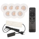 Alumínium terasz beépíthető spotlámpa fehér, Dico, 3 W, 2700 K LED, IP65, távirányítóval