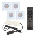 Alumínium terasz beépíthető spotlámpa fehér, Dico, 12 W, 2700 K LED, IP65, távirányítóval