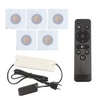 Alumínium terasz beépíthető spotlámpa fehér, Dico, 15 W, 2700 K LED, IP65, távirányítóval