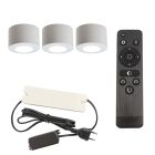 Alumínium terasz felületre szerelt spotlámpa fehér, Vasso, 9 W, 2700 K LED, IP44, távirányítóval