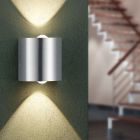 Nikkel fém fel le fali lámpa, Alwyn, 3,2 W, 3000 K LED