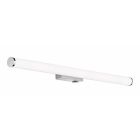 Króm műanyag tükör világítás, Staby, 8,6 W, 3000 K LED, IP44, kapcsolóval