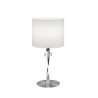Nikkel fém asztali lámpa, Ramten, 3 W, 3000 K LED, húzókapcsolóval