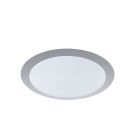 Ezüst műanyag plafon lámpa, Ramsgate, 12 W, 3000 K LED