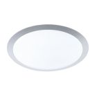 Ezüst műanyag plafon lámpa, Ramsgate, 25 W, 3000 K LED