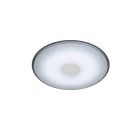Fehér műanyag plafon lámpa, Levain, 30 W, melegtől hidegig állítható fehér LED, távirányítóval