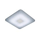 Fehér műanyag plafon lámpa, Lev, 30 W, melegtől hidegig állítható fehér LED, távirányítóval