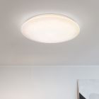 Fehér műanyag plafon lámpa, Yafu, 80 W, melegtől hidegig állítható fehér LED, távirányítóval